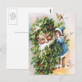 Clapsaddle: Holly Father Postkarte (Vorne/Hinten)