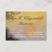 Clapsaddle: Kleiner Engel auf Pilz Visitenkarte (Rückseite)