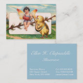 Clapsaddle: Musik, die Ostern-Fee macht Visitenkarte (Vorne/Hinten)