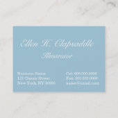 Clapsaddle: Musik, die Ostern-Fee macht Visitenkarte (Rückseite)