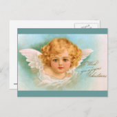 Clapsaddle: Reizend Weihnachtsengel Feiertagspostkarte (Vorne/Hinten)