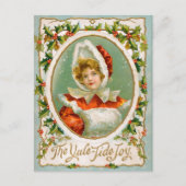 Clapsaddle: Reizend Winter-Mädchen Postkarte (Vorderseite)