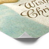 Clapsaddle: Snowman mit Angel Girl Poster (Ecke)