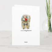 Clapsaddle: Stechpalmen-Junge mit Herzen Feiertagskarte (Rückseite)