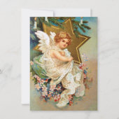 Clapsaddle: Weihnachtsengel Einladung (Vorderseite)