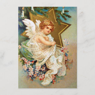 Clapsaddle: Weihnachtsengel Einladung