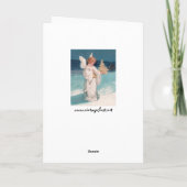 Clapsaddle: Weihnachtsgel mit Glocke Feiertagskarte (Rückseite)