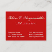 Clapsaddle: Weihnachtsmann mit Stechpalme Visitenkarte (Rückseite)