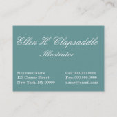 Clapsaddle: Winter-Junge mit dem Tannen-Zweig Visitenkarte (Rückseite)