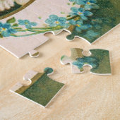 Clapsaddle: Zwei Engel auf einem Sichel-Mond Puzzle (Seite)