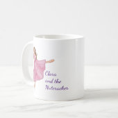 Clara and the Nutcracker Illustration with Name Kaffeetasse (Vorderseite Links)