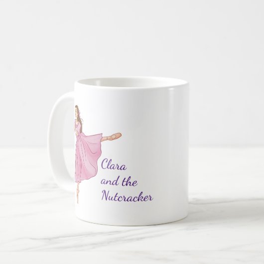 Clara and the Nutcracker Illustration with Name Kaffeetasse (Vorderseite Links)