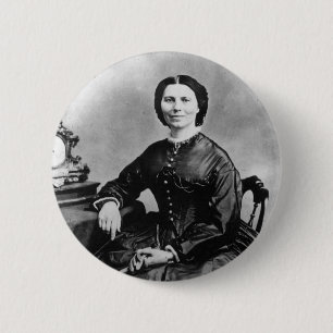 Clara Barton Portrait ~ Vintages Foto 1866 Button