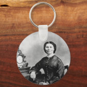 Clara Barton Portrait ~ Vintages Foto 1866 Schlüsselanhänger (Vorderseite)
