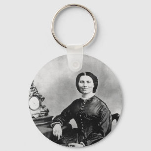 Clara Barton Porträt ~ Vintage 1866 Foto Schlüsselanhänger