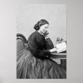 Clara Barton Reading Portrait - 1865 Poster (Vorne)