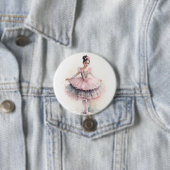 Clara (Black Hair) from The Nutcracker Ballet Button (Beispiel)
