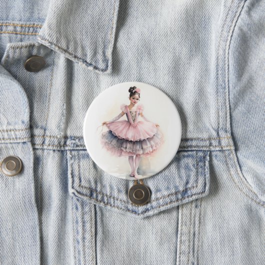 Clara (Black Hair) from The Nutcracker Ballet Button (Beispiel)