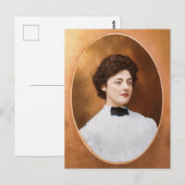 Clara "Claire" Sage Talla Johnson 1909 Postkarte (Vorne/Hinten)