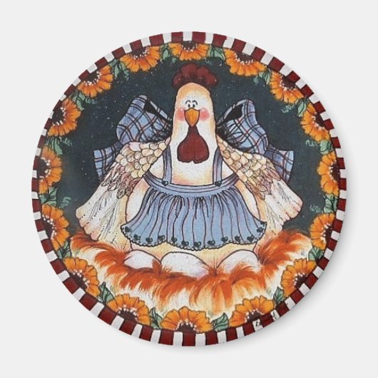 Clara Cluckleworth Chicken Magnet (Vorne)