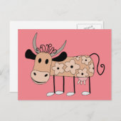 Clara, die Kuh-Postkarte Postkarte (Vorne/Hinten)