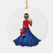 Clara, die Maus und der Nutcracker Soldier Toy Keramik Ornament (Vorne)