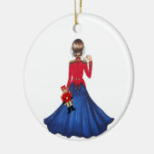 Clara, die Maus und der Nutcracker Soldier Toy Keramik Ornament (Links)