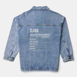 Clara ernährungsphysiologische Fakten für Größenka Jeansjacke
