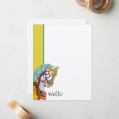 Clara Hallo! Flache Mitteilungskarten (Vorderseite/Rückseite Beispiel)