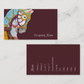 Clara-Karussell-PferdeVisitenkarte Visitenkarte (Vorne/Hinten)