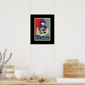 Clara Luciani Hop Portrait Poster (Küche)