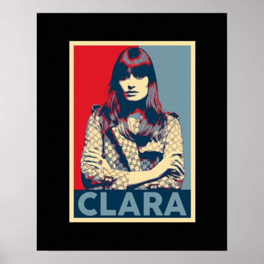 Clara Luciani Hop Portrait Poster (Vorne)