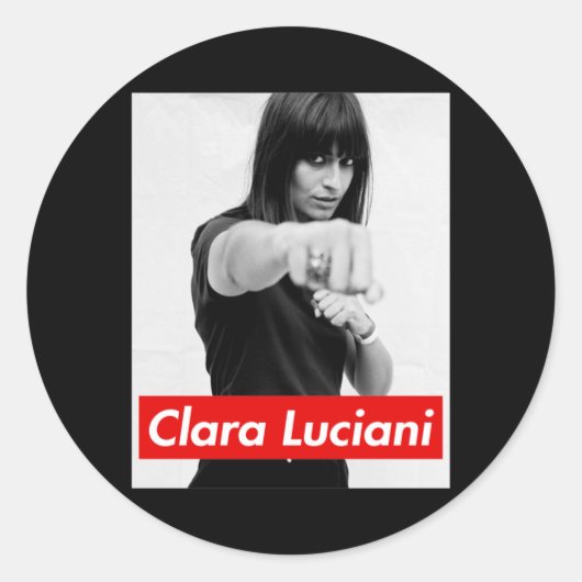 Clara Luciani - La grenade Runder Aufkleber (Vorderseite)