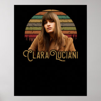 Clara Luciani Vintage Retro Poster