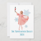 Clara mit Nutcracker 2024 Einladung (Vorderseite)