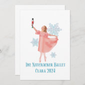 Clara mit Nutcracker 2024 Einladung (Vorne/Hinten)