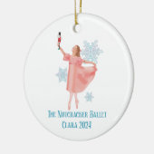 Clara mit Nutcracker 2024 Keramik Ornament (Links)