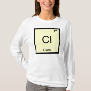 Clara Name Chemie Element Periodensystem T-Shirt