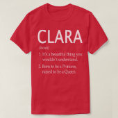 Clara Name Gift 154 T-Shirt (Design vorne)