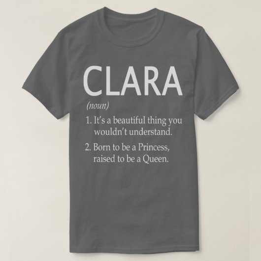 Clara Name Gift T-Shirt (Design vorne)