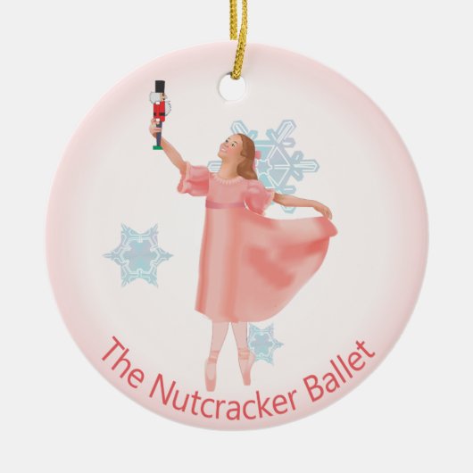 Clara Nutcracker Keramik Ornament (Vorne)