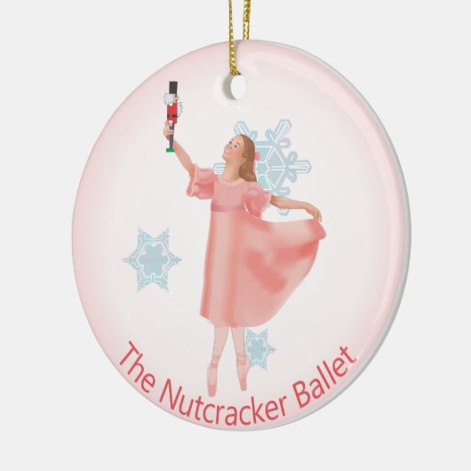Clara Nutcracker Keramik Ornament (Links)