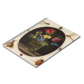 Clara Peeters Stillleben mit Blumen Notizbuch Notizblock (Linke Seite)