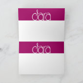 Clara plum Birthday Card Karte (Innenseite)