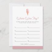 CLARA RETO Ice Cream hat sich dort aufgefunden Einladung (Vorderseite)