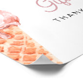 CLARA Retro Ice Cream Cards + Geschenksign Poster (Ecke)