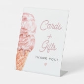 CLARA Retro Ice Cream Cards + Geschenksign Sockelschild (Vorderseite)