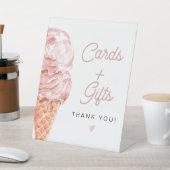 CLARA Retro Ice Cream Cards + Geschenksign Sockelschild (In SItu)