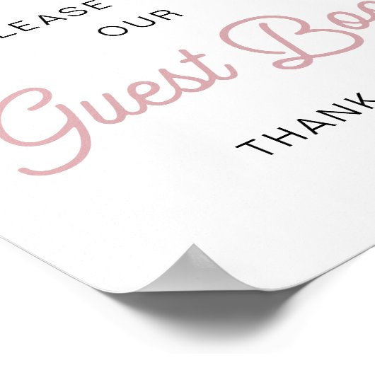 CLARA Retro Ice Creme Blush Unterschreiben Unser G Poster (Ecke)