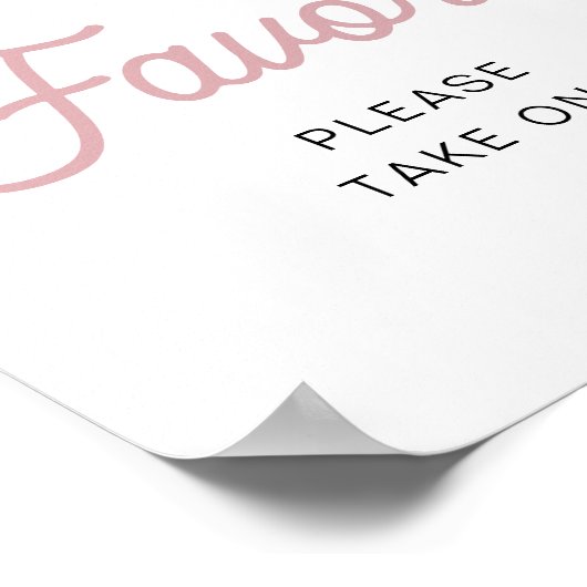 CLARA Retro Rosa Eiscreme Hochzeitsfeier Po Poster (Ecke)